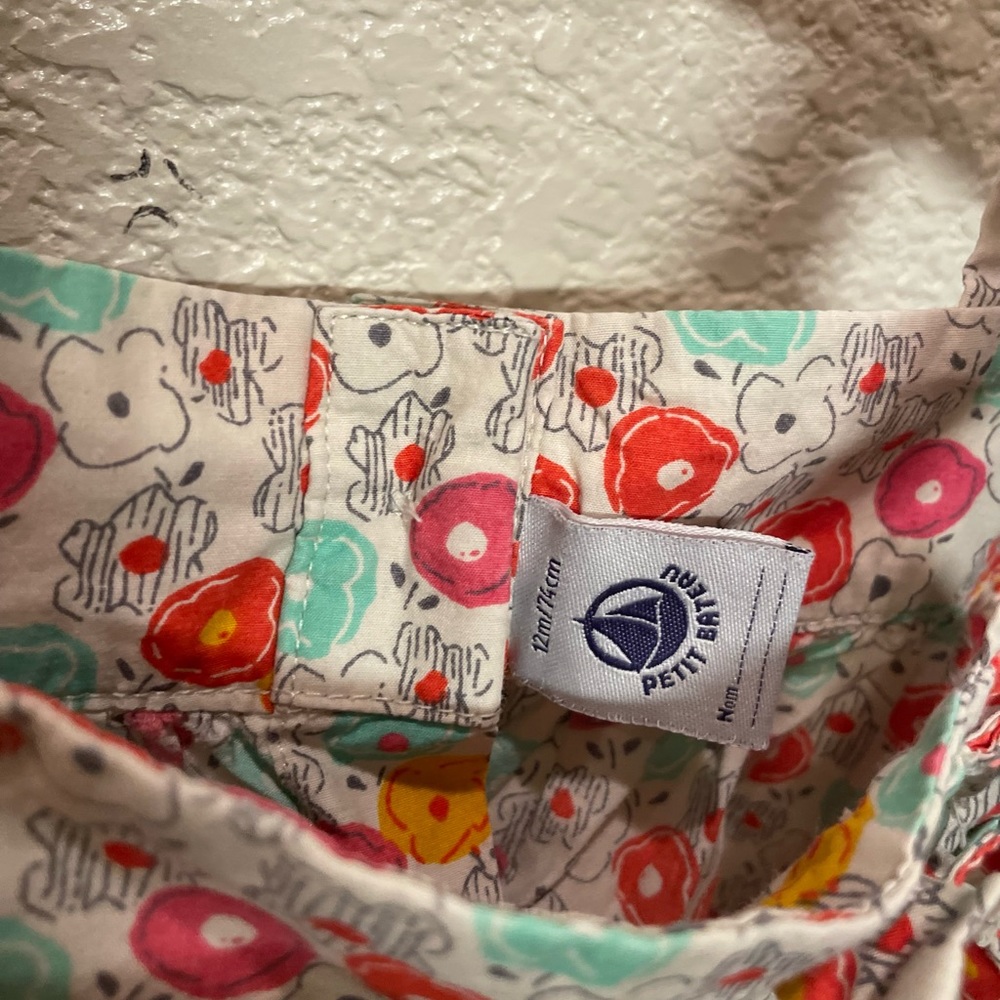 Petit Bateau floral dress 12 months